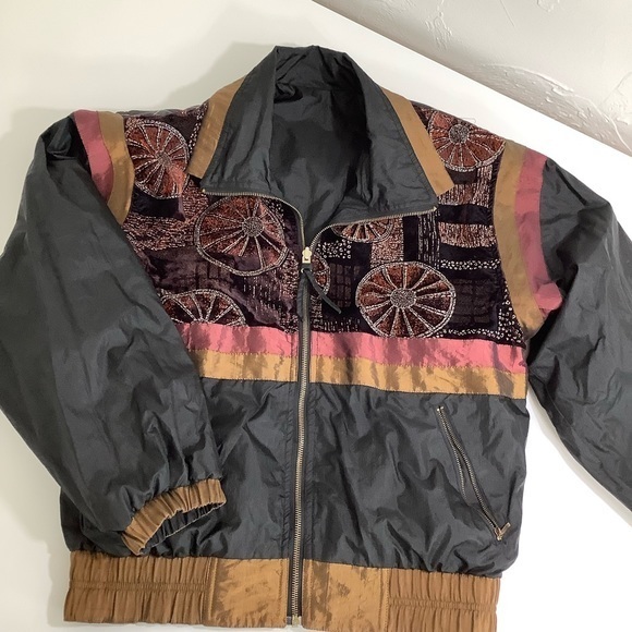 Vintage 80’s Chili Pepper reversible parachute tracksuit jacket & pant SZ S RARE - Picture 3 of 16